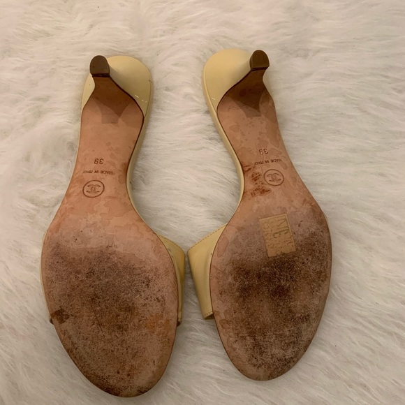 💚CHANEL sandals slides mules 39 (fits like 8) - Picture 7 of 8